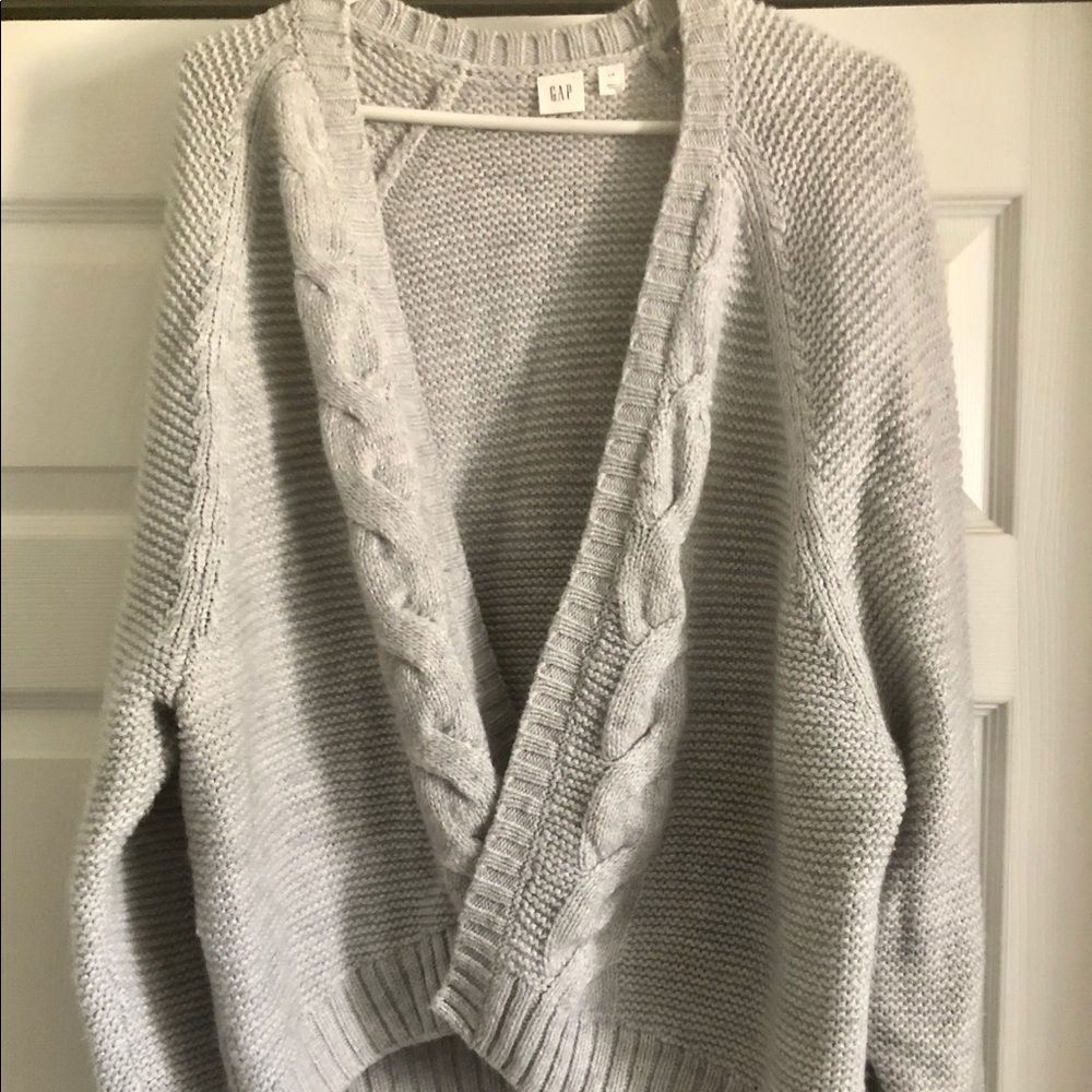 Gap grey chunky knit sweater